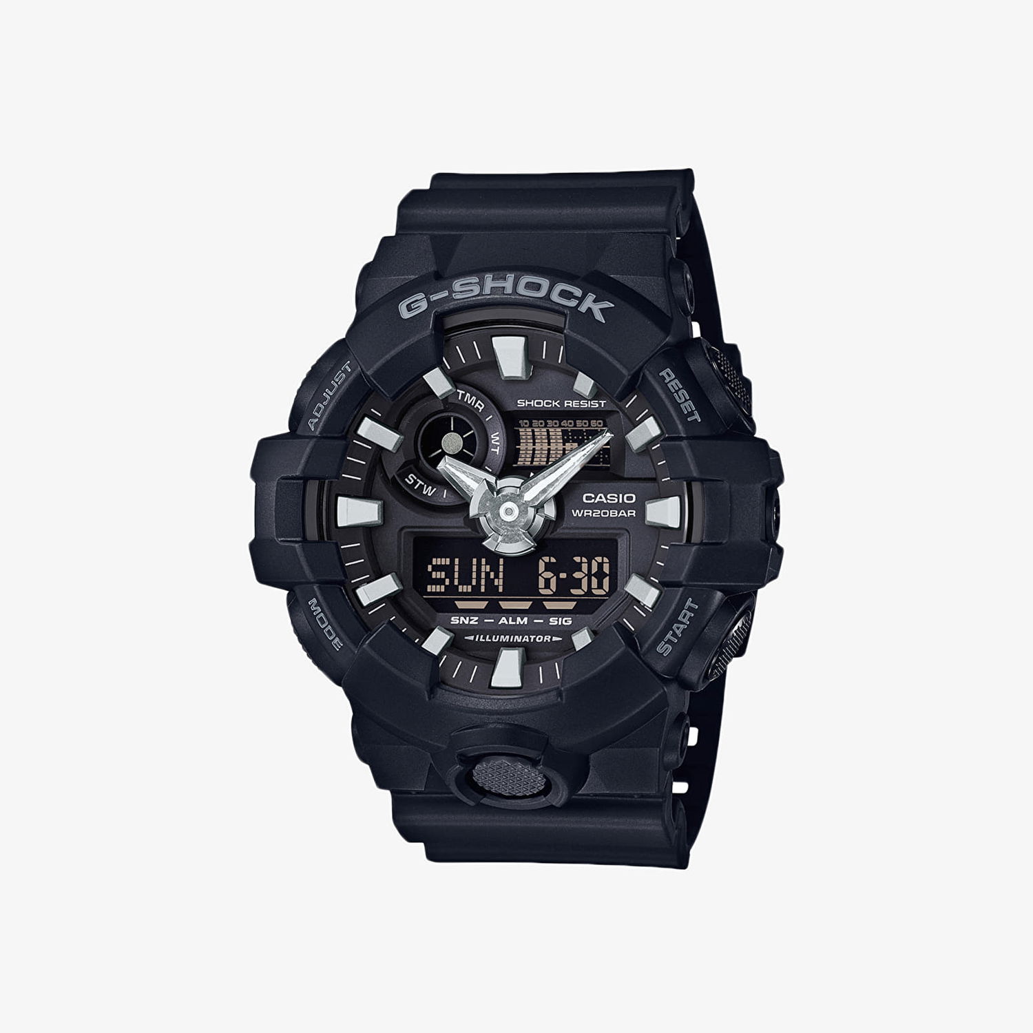 Ur CASIO G-Shock GA-700-1BER Sort | GA-700-1BER, 0