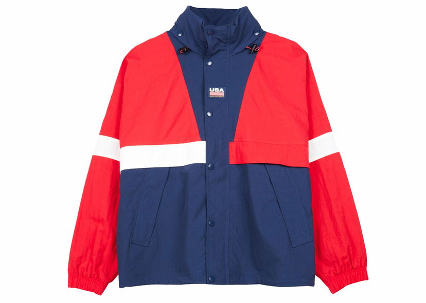 Jakke Nike Lab NRG Swoosh USA Dream Team Stripe Jacket Red Rød | CD6374-657