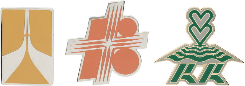 Stift KIKO KOSTADINOV Kiko Kostadinov Sunrise Brooch Set Orange | KKWSS25ACC04-127
