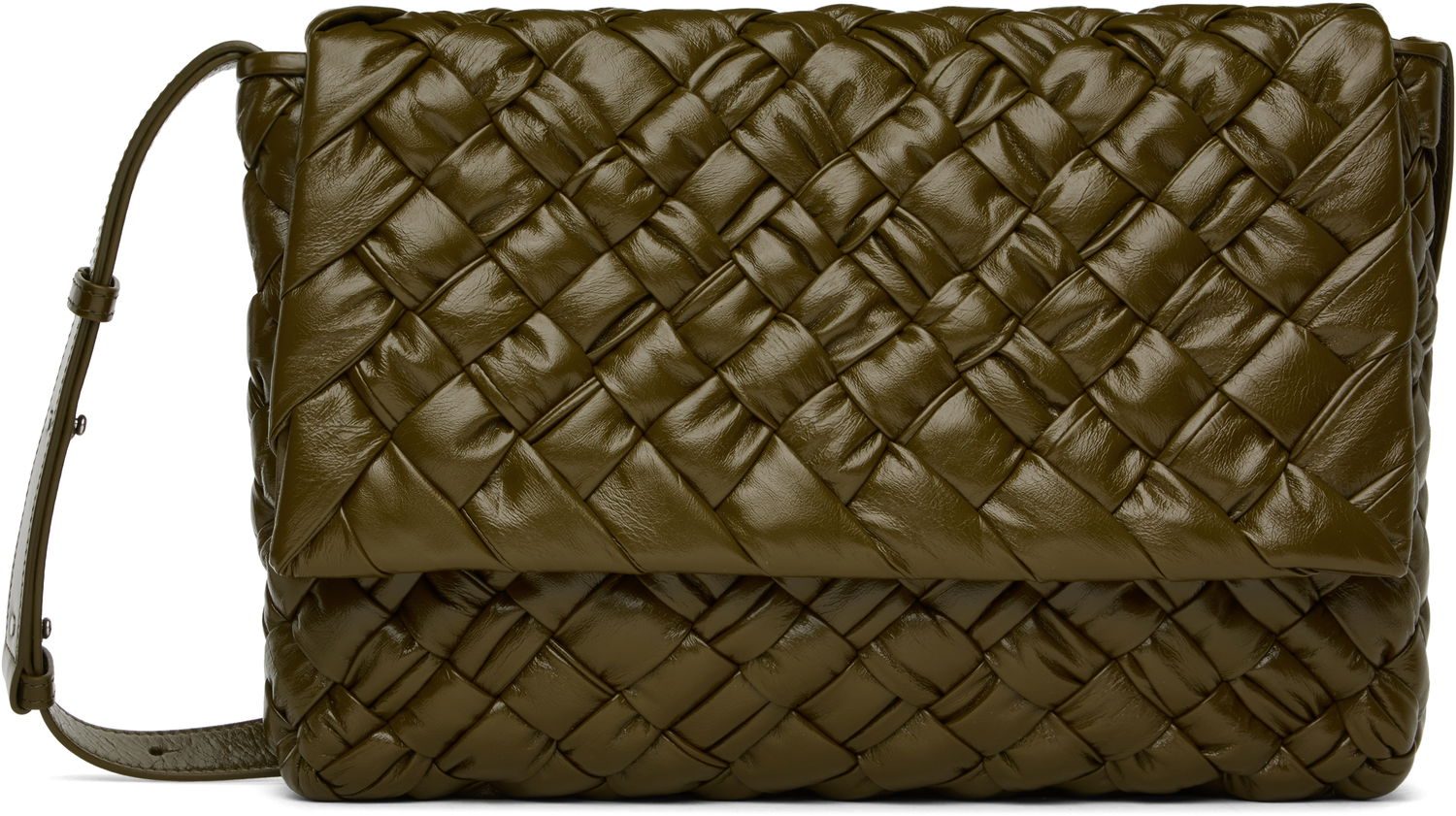 Skuldertaske Bottega Veneta Bottega Veneta Rumple Messenger Bag Grøn | 776519 V40T1 3348, 0