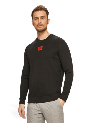Sweatshirt BOSS Crewneck Sweatshirt Sort | 50447964