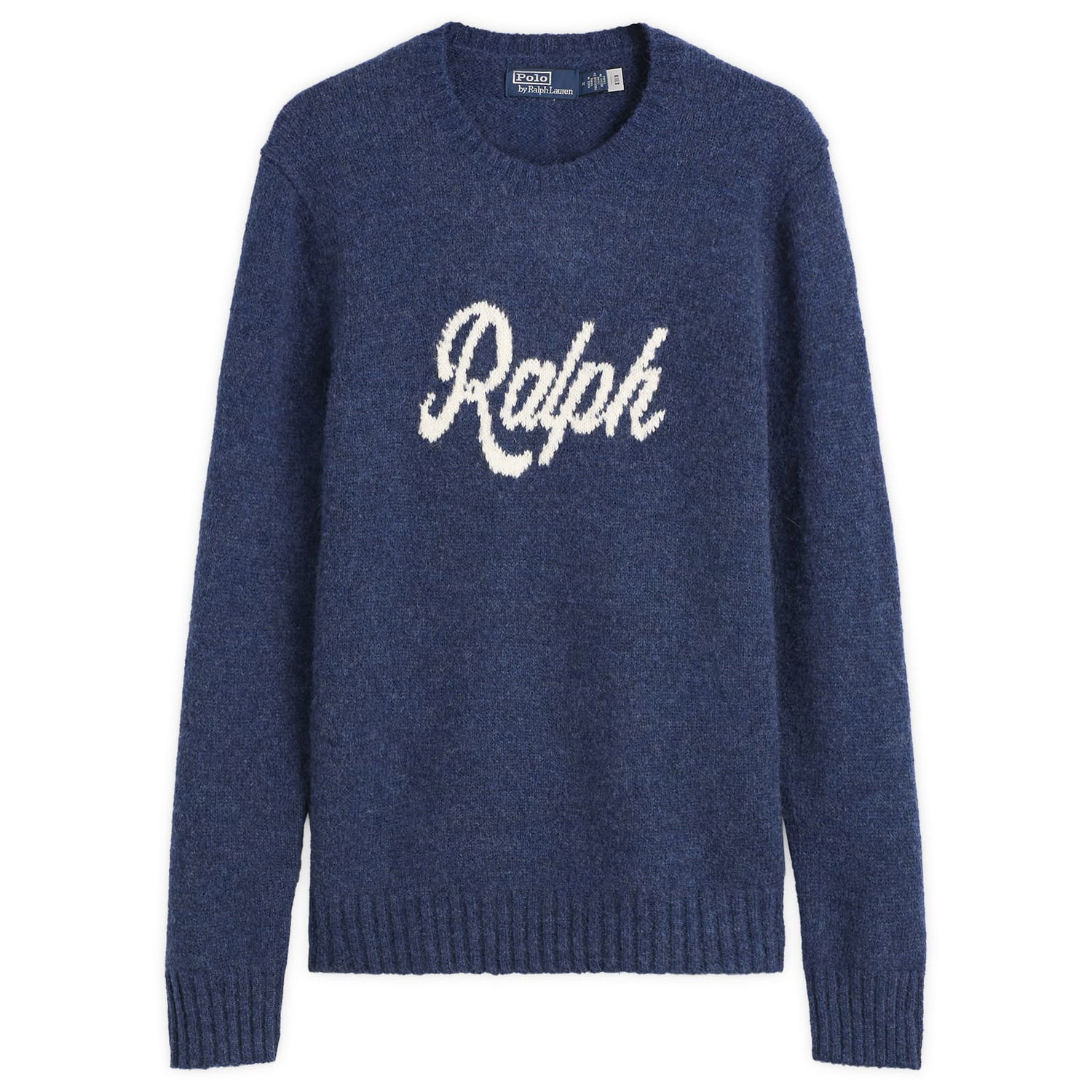 Sweater Polo by Ralph Lauren Authentic Cursive Ralph Logo Knit Jumper Blå | 710979098001-BLU, 0