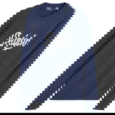 Sweater Polo by Ralph Lauren Authentic Cursive Ralph Logo Knit Jumper Blå | 710979098001-BLU, 0