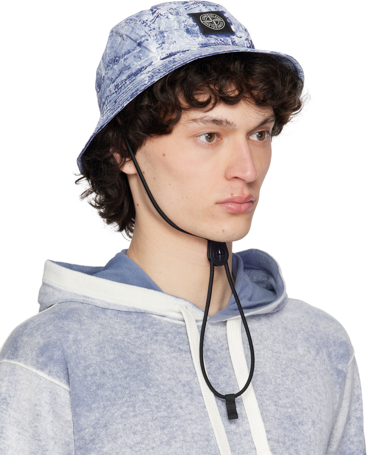 Hat Stone Island Stone Island Pigment Stretch-TC Bucket Hat Blå | K1S15 9100013 S0143, 1