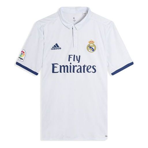 Polo skjorte adidas Originals Real Madrid Home Fan Edition Soccer Jersey Hvid | S94992
