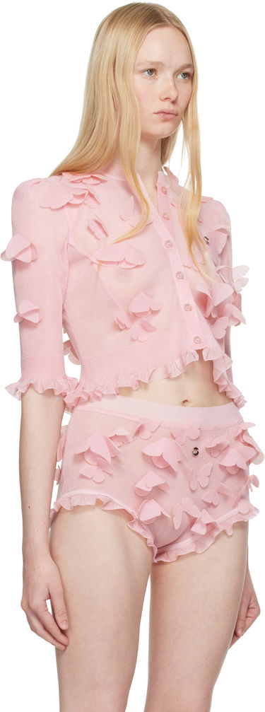 Trusser Coperni Coperni Knitted Butterfly Top Lyserød | COPML142Y3015, 1