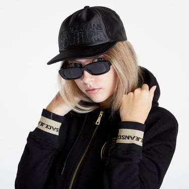 Kasket Versace Drill Logo Baseball Cap Sort | 73VAZK13ZS347899, 0