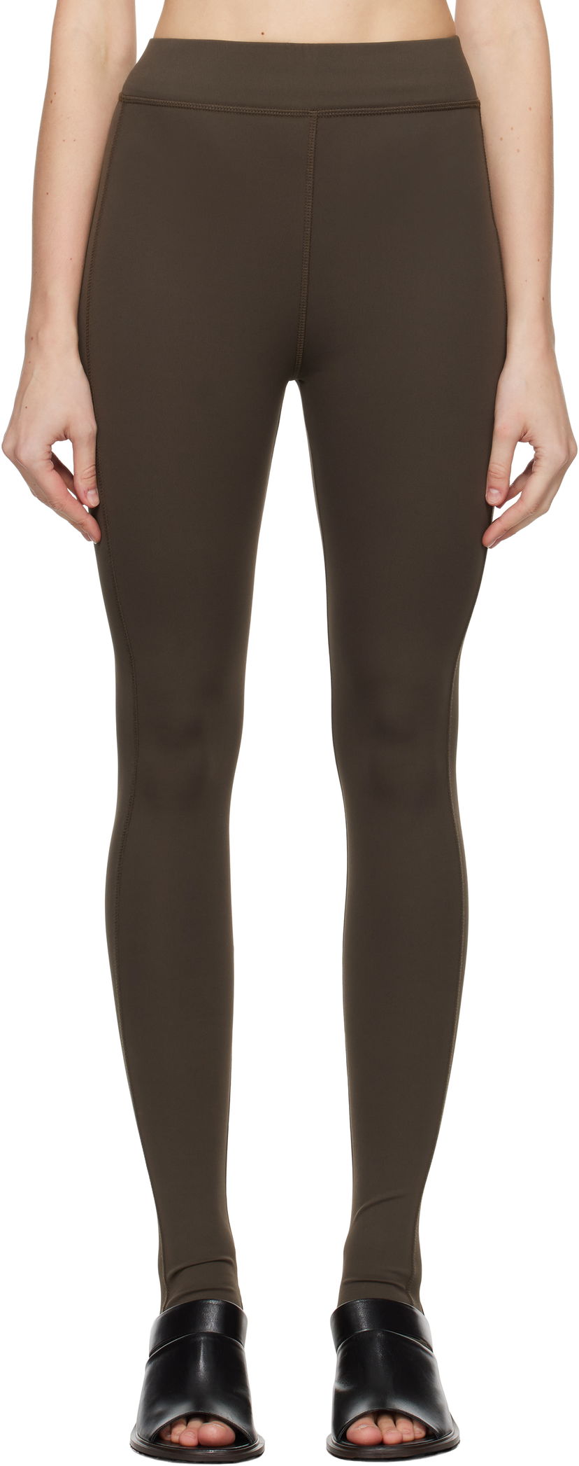 Leggings LEMAIRE LEMAIRE Second Skin Jersey Leggings Grøn | PA1144 LJ1023