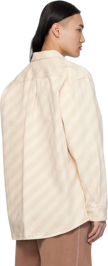 Skjorte Marni Marni Boxy Denim Shirt Beige | CUJU0025S0 USCX37, 2