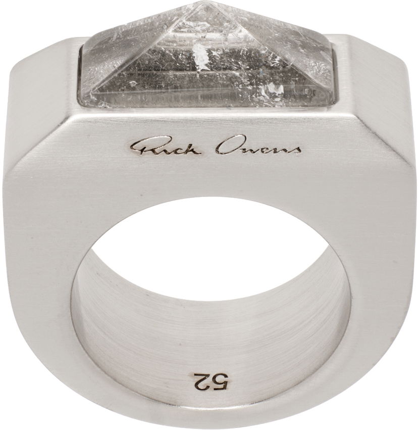 Ring Rick Owens Rick Owens Pyramid Ring Metalisk | RJ0000049 MMTES2