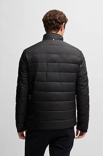 Puffer jakke BOSS Regular-Fit Water-Repellent Jacket Sort | 50519237, 1