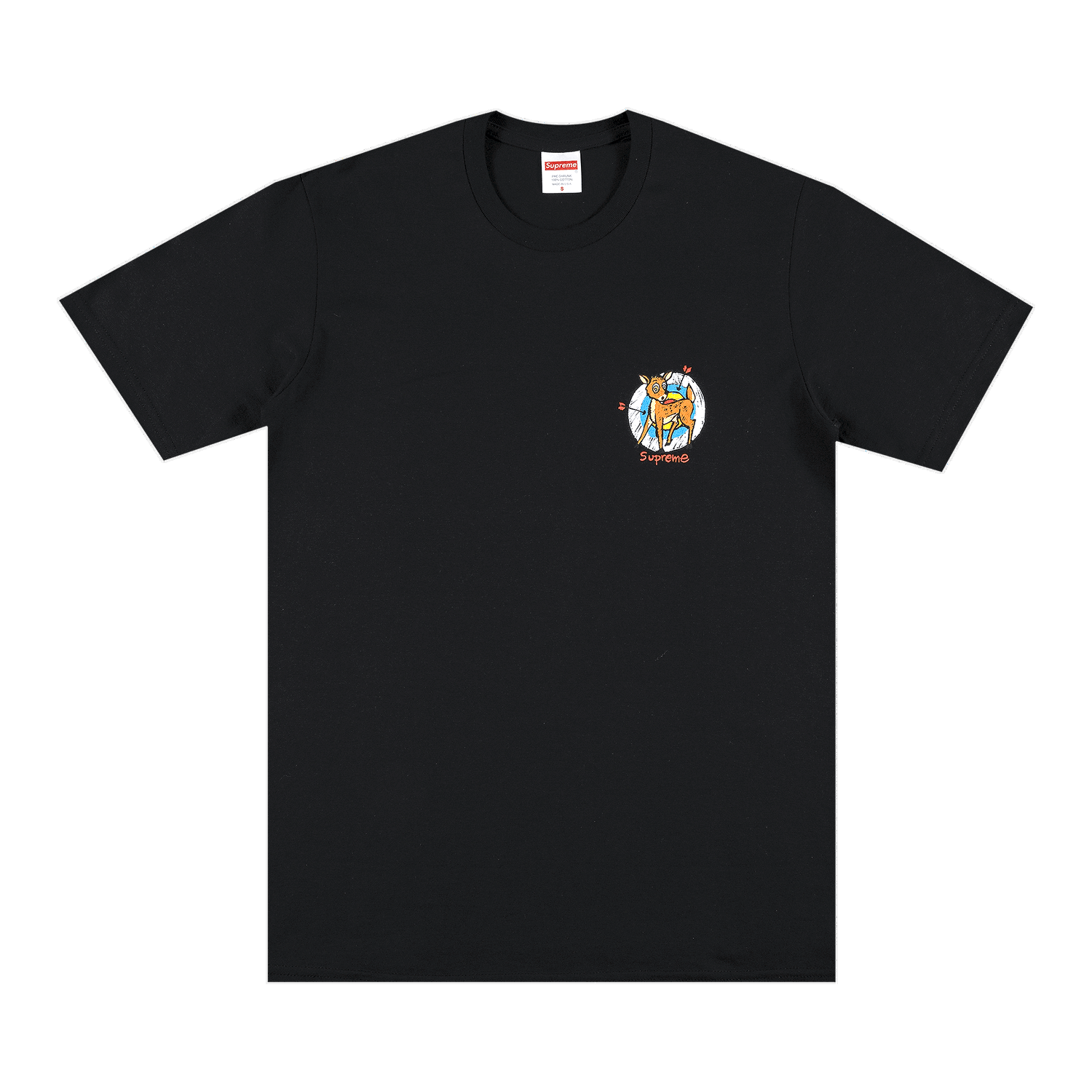 T-shirt Supreme Deer Tee Sort | SS22T35 BLACK, 0