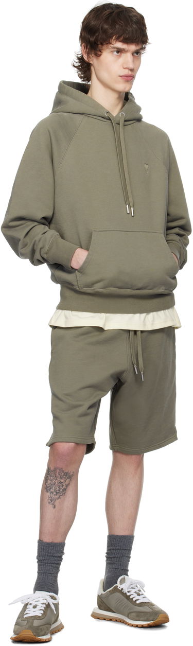Sweatshirt AMI AMI Paris Ami de Coeur Cotton Hoodie Grøn | USW274.747, 3