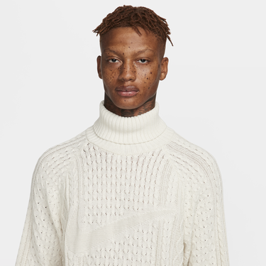 Sweater Nike Life Cable Knit Turtleneck Jumper Hvid | FB7770-072, 4