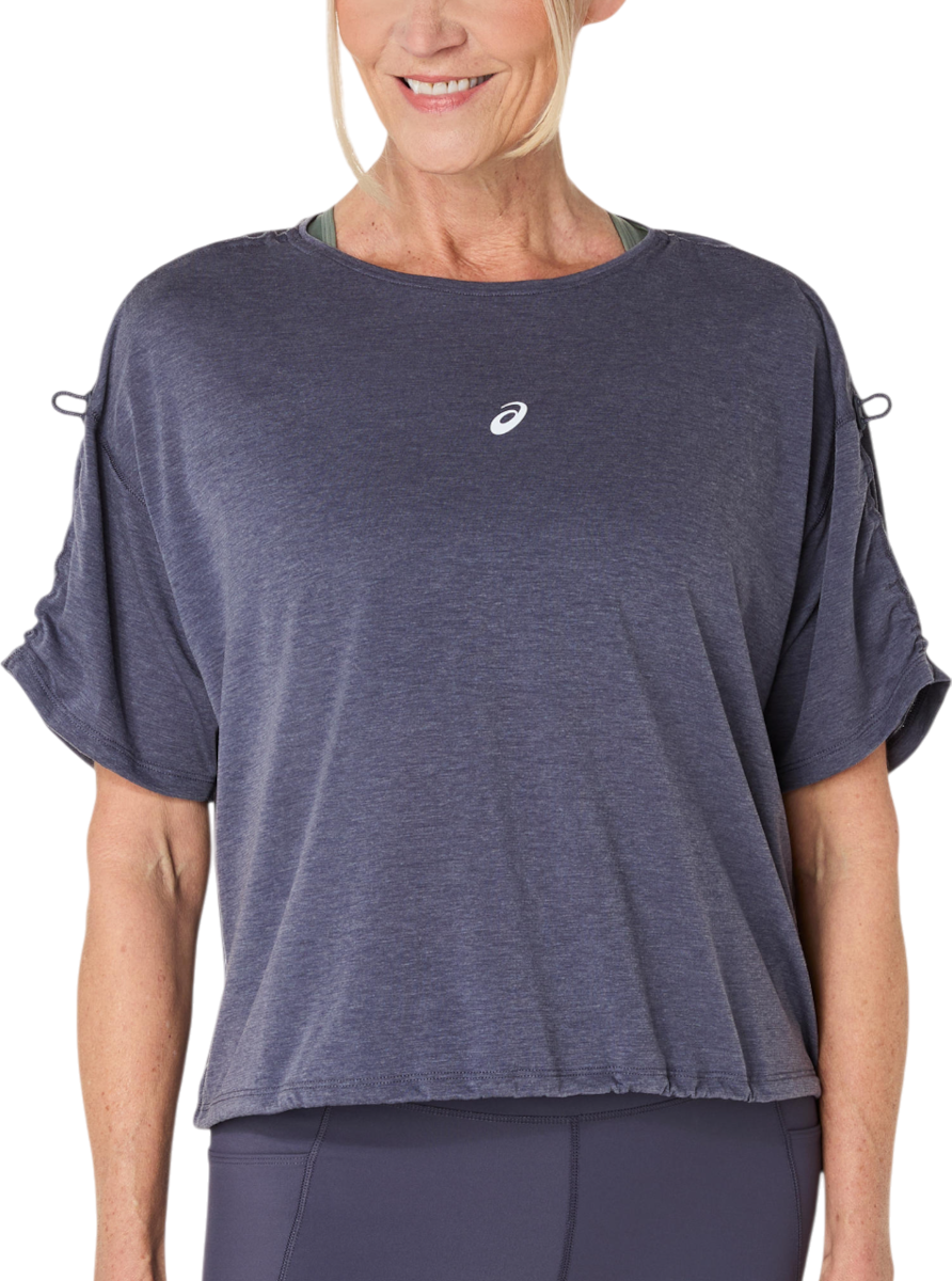 T-shirt Asics Asics Nagino Run Adjustable Short Sleeve Top Mørkeblå | 2012d140-500, 0