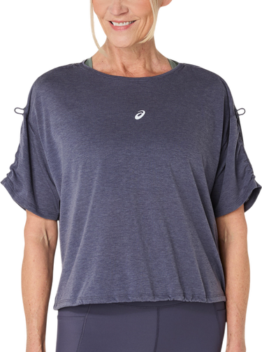 T-shirt Asics Asics Nagino Run Adjustable Short Sleeve Top Mørkeblå | 2012d140-500, 0