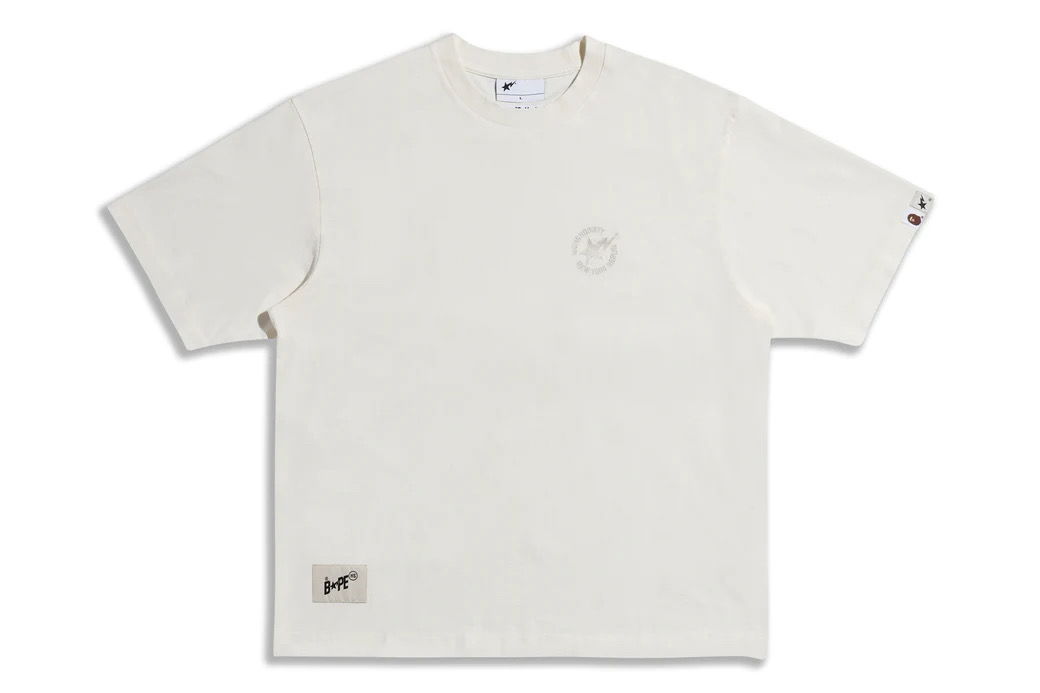T-shirt BAPE BAPE x Highsnobiety Tee Ivory Hvid | 1J73-110-906, 0