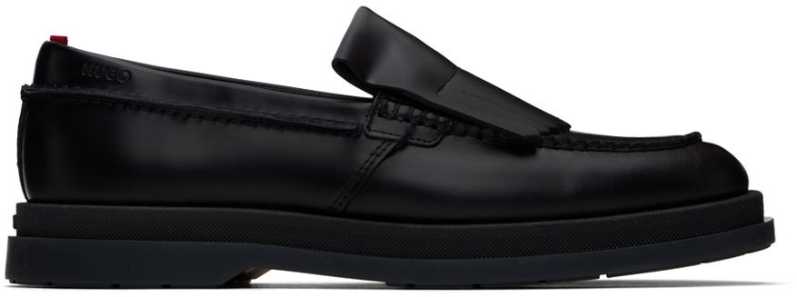 Sneakers og sko BOSS Fringe Trim Loafers Sort | 50522977, 0