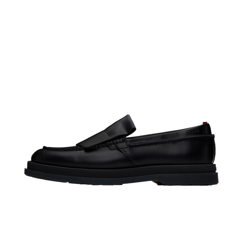 Sneakers og sko BOSS Fringe Trim Loafers Sort | 50522977
