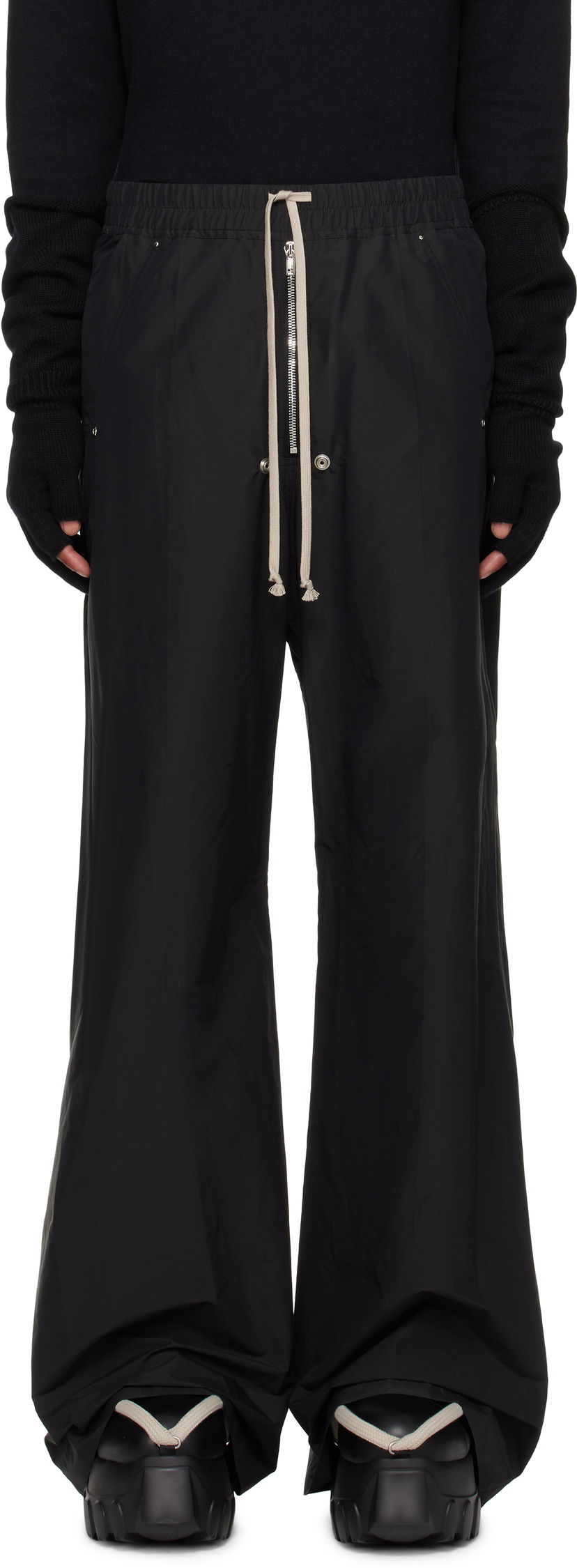 Bukser Rick Owens Belas Trousers Sort | MU02D2A02 M4431