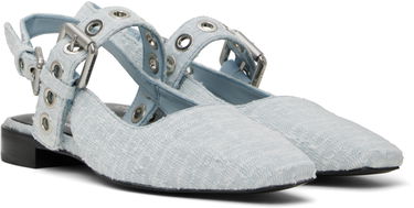Tøj rag & bone Rag & Bone Moto Astra Slingback Slippers Blå | WFF25SF1013CO13, 3