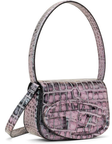 Skuldertaske Diesel 1dr Crocodile-Embossed Shoulder Bag Blå | X08396 P8247, 4