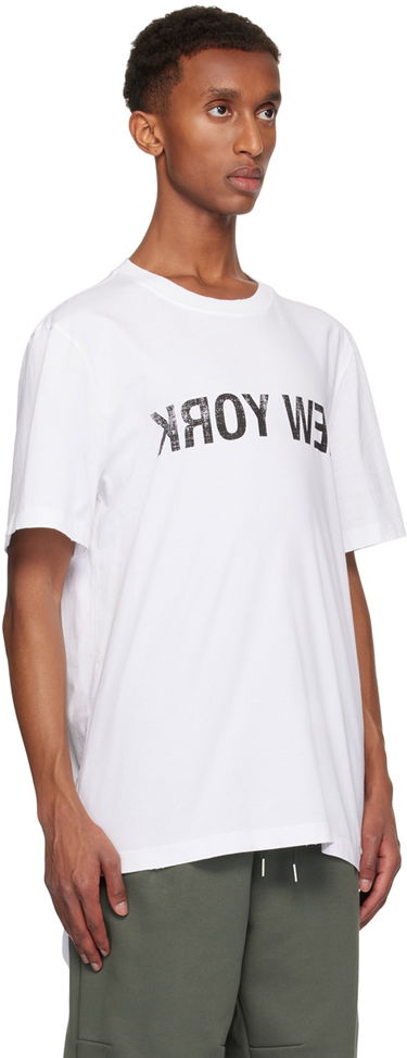 T-shirt Helmut Lang 'New York' Graphic T-Shirt Hvid | O06HM512, 1