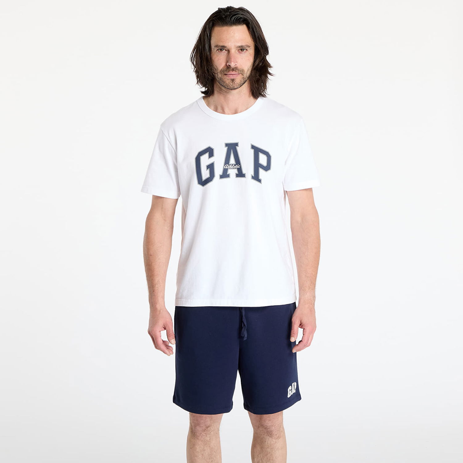 T-shirt GAP Men's GAP Athletic Logo T-Shirt Hvid | 797924-02, 0