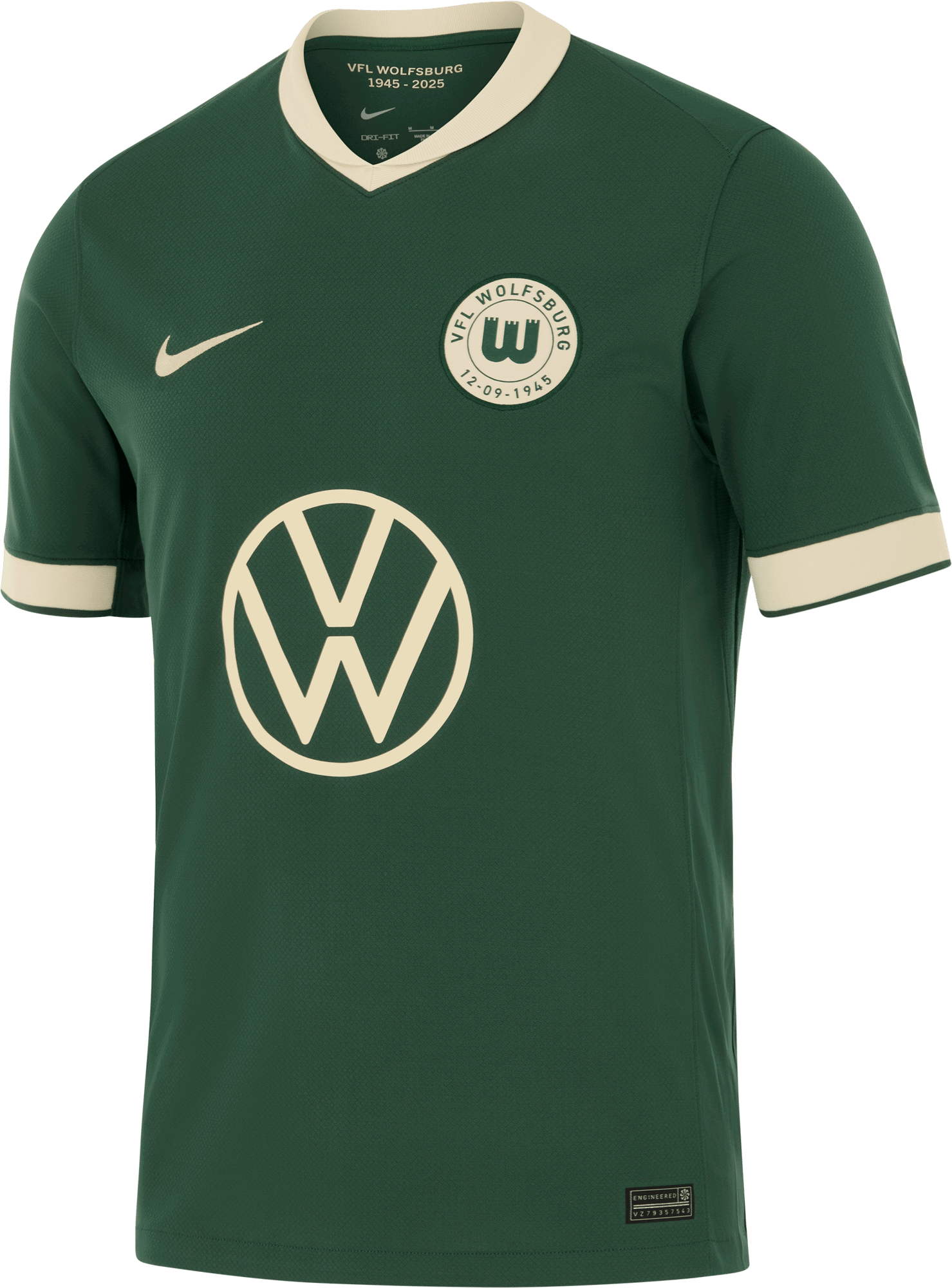 Jersey Nike VfL Wolfsburg Dri-FIT Stadium 3rd Jersey 2025/26 Grøn | hv0939-302, 0