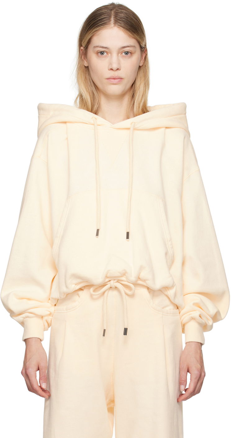 Sweatshirt R13 R13 Balloon Popover Hoodie Beige | R13WK215 001AL