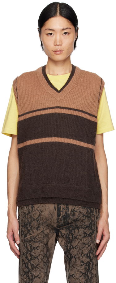 Sweater Paul Smith Paul Smith Commission Edition Striped Knit Vest Brun | M1R-306Y-L02195-64, 0