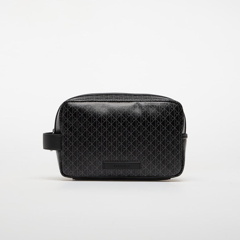 Rejsetaske CALVIN KLEIN Calvin Klein Emblem Aop Coated Dopp Kit Sort | LV04D1082G UB1