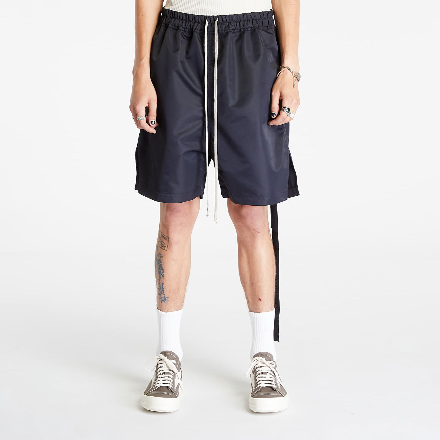 Shorts Rick Owens Long Boxers Shorts Mørkeblå | DU02C5390 BR 09, 0