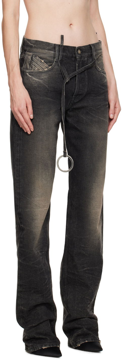 Jeans The Attico Attico Long Jeans Sort | 242WCP171 D075, 1
