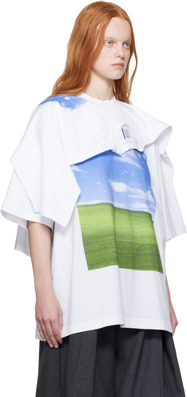 T-shirt VETEMENTS Vetements Desktop Double Layered T-Shirt Hvid | UH76TR770W, 1