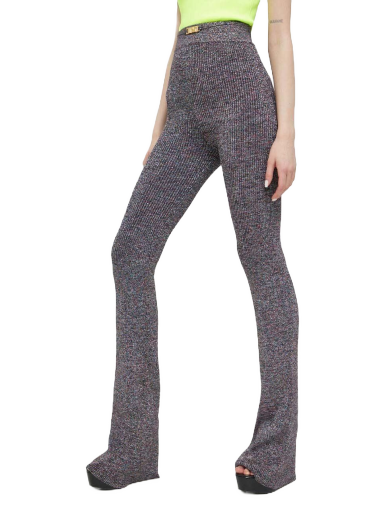 Bukser GCDS Lurex Melange Knit Trousers Grå | SS23W680909