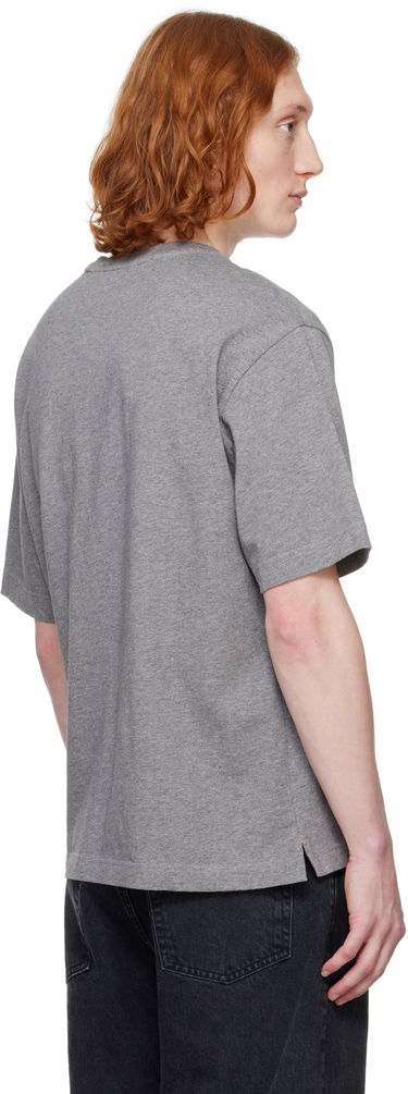 T-shirt MAISON KITSUNÉ Maison Kitsuné Handwriting Oversize T-Shirt Grå | OM00123KJ0119, 2
