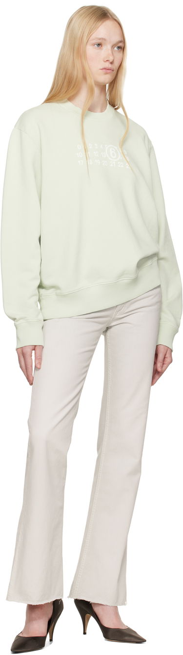 Sweater Maison Margiela MM6 Maison Margiela Numeric Sweatshirt Grøn | SH2GU0021 M25004, 3