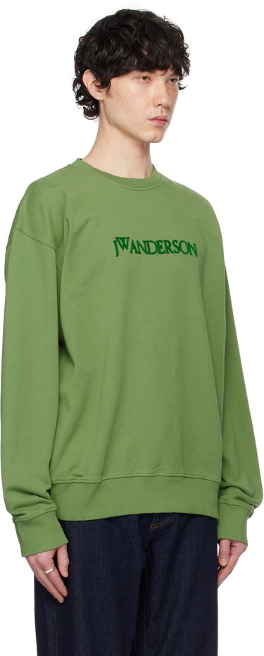 Sweater JW Anderson JW Anderson Logo Sweatshirt Grå | JW0215-PG1632, 4