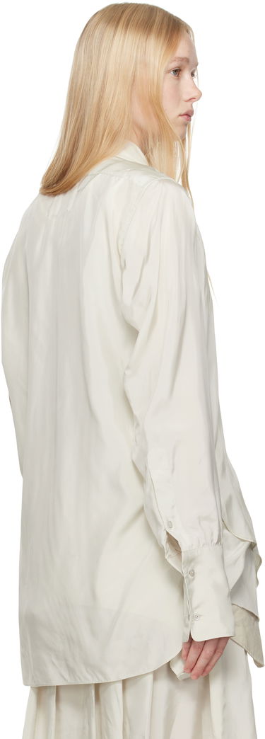 Skjorte Maison Margiela Maison Margiela Dropped Hem Shirt Hvid | S51DT0020 S76632, 2