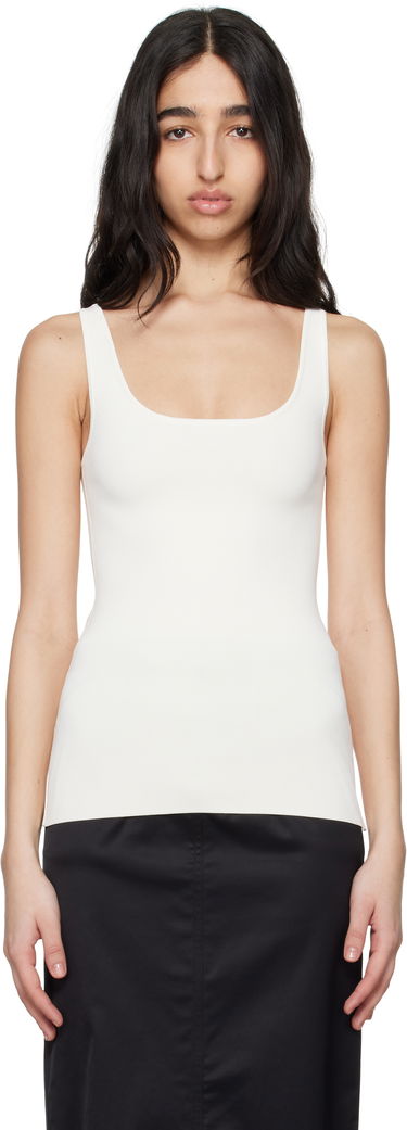 Tanktop TOTEME TOTEME Compact Knit Tank Top Hvid | 252-WRT0504-YA0187, 0