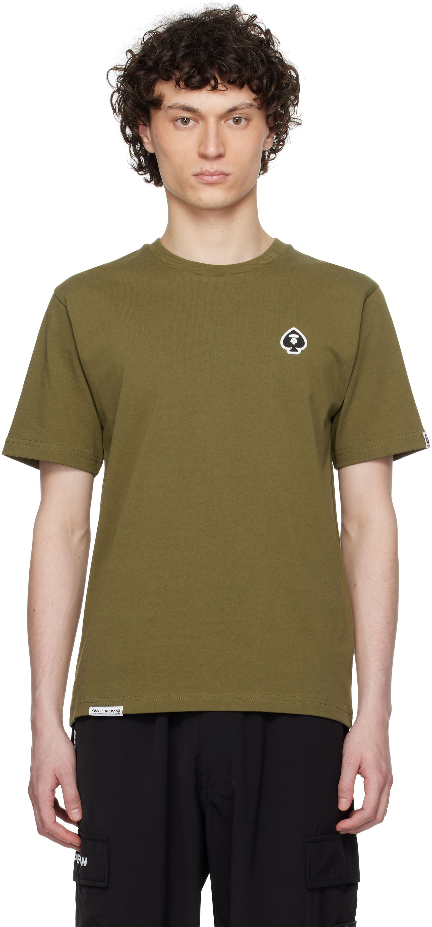 T-shirt AAPE by A Bathing Ape AAPE by A Bathing Ape Spades 'AAPE Now' T-Shirt Grøn | AAPTEM1599XXNKHX, 0