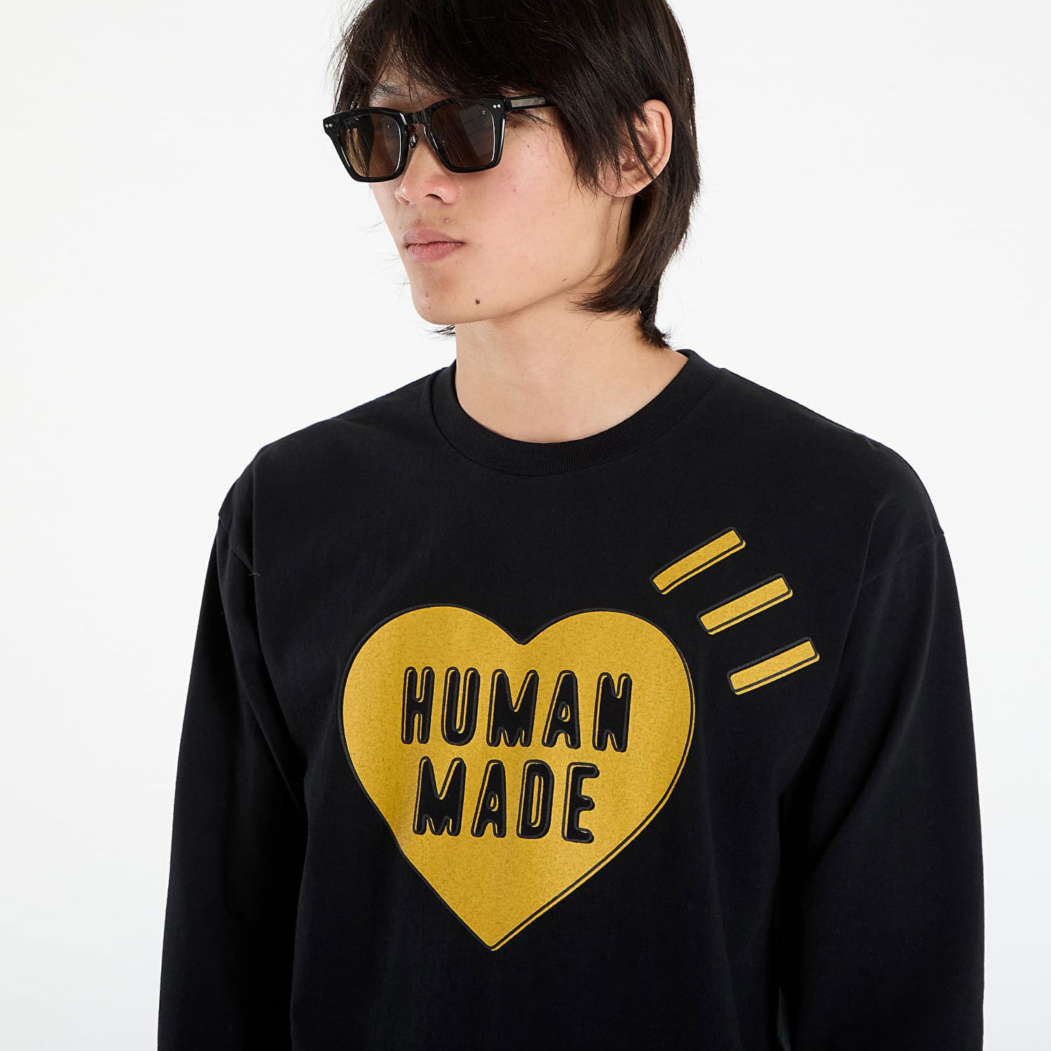 T-shirt Human Made HUMAN MADE Graphic Long Sleeve T-Shirt Sort | HM30CS044BK, 1