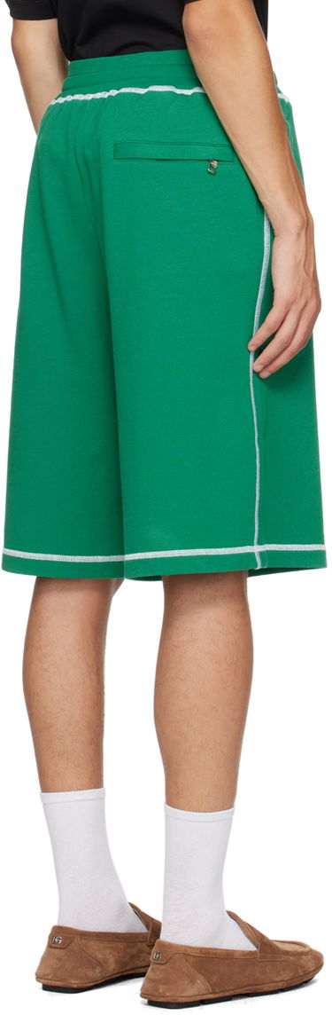 Shorts Dolce & Gabbana Embroidered-Logo Shorts Grøn | GP08BZG7NON, 2