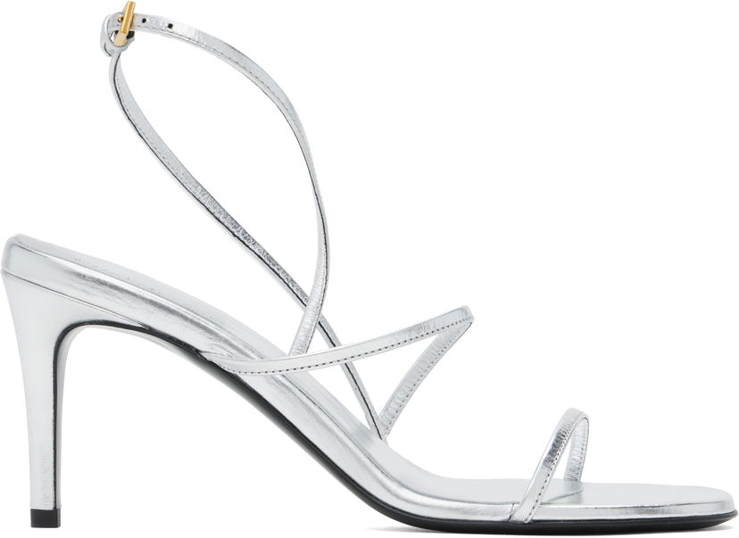 Sneakers og sko Khaite Loop Heeled Sandals Metalisk | F3075-772