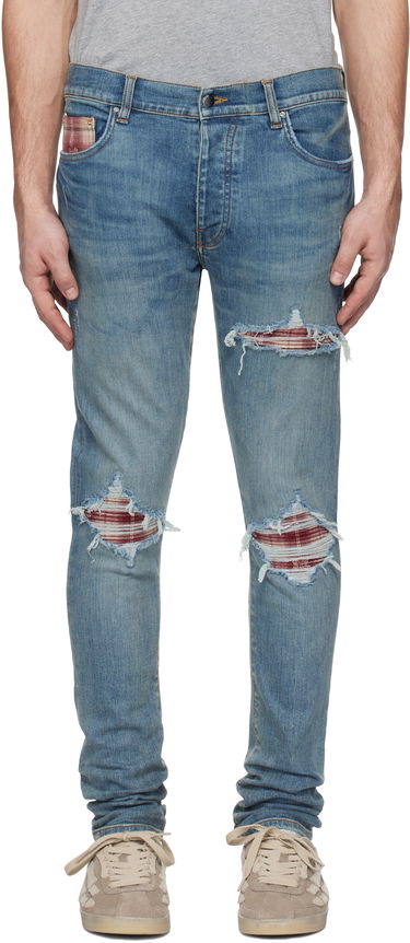 Jeans AMIRI Quad Plaid MX1 Jeans Blå | AMDNSY1104, 0