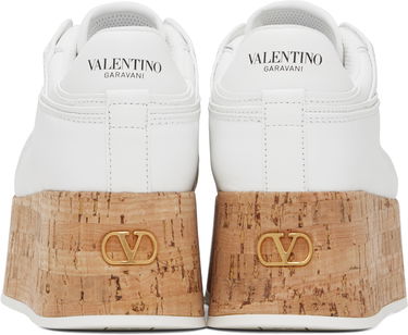Sneakers og sko Valentino Valentino Garavani Freedots XL Calfskin & Cork Hvid | 6W2S0IG5NGG, 1