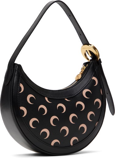 Håndtaske Marine Serre Marine Serre Eclips Mini Moon Canvas Bag Sort | WBA002A RWOV0030, 2