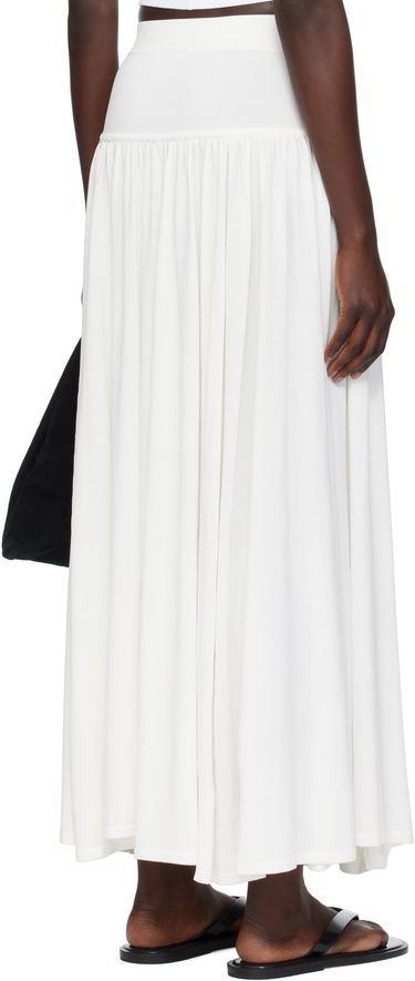Nederdel Loulou de Saison Loulou de Saison Romy Maxi Skirt Hvid | ROMY, 2