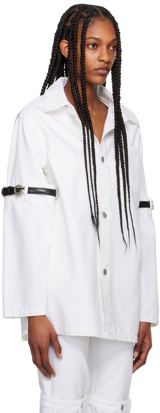 Skjorte Coperni Coperni Denim Shirt Hvid | COPCH36251, 1